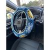 Handmade Crochet Sun and Moon Car Steering Wheel Covers Universal 14-15 inch for Women and Men (Steering Wheel Cover)