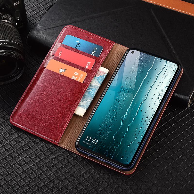 Flipové pouzdro z pravé kůže Crazy Horse pro Sony Xperia 1 5 10 II III IV V VI VII Plus Peněženka Kryty na telefon Odolné proti poškrábání
