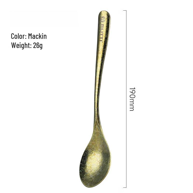Ru Han Crystalline Titanium Long Handle Soup Spoon