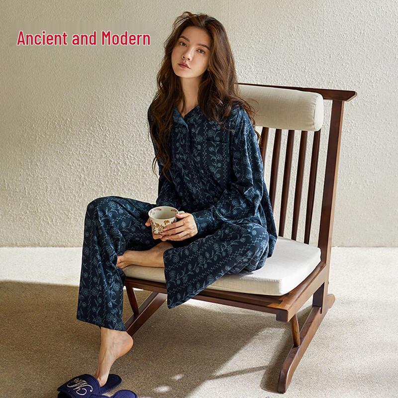 GUJIN Women s Pure Cotton Casual Loungewear Set XL (120-140 jin)