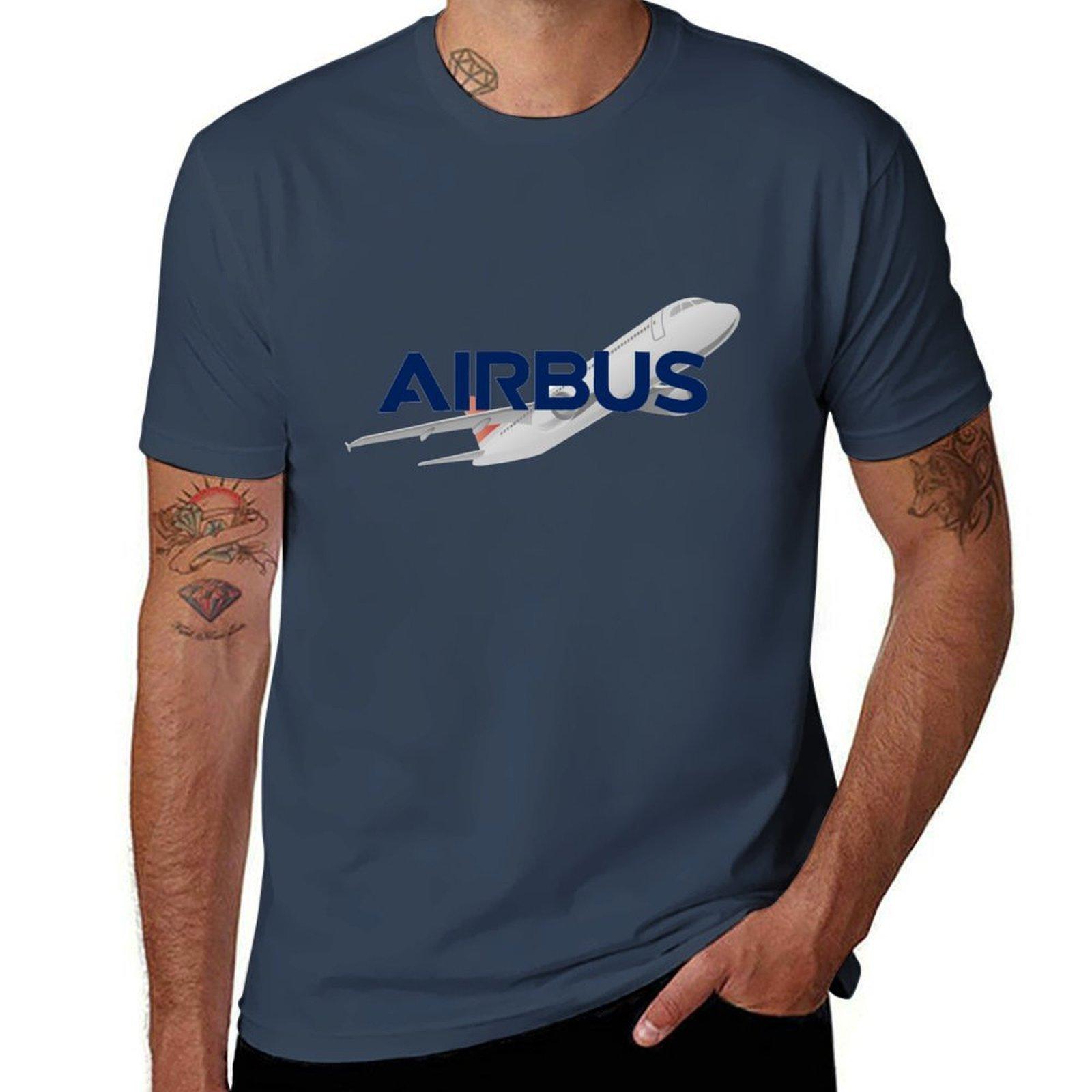 Airbus Airplane Design TShirt Plus Size Summer Casual TShirt S