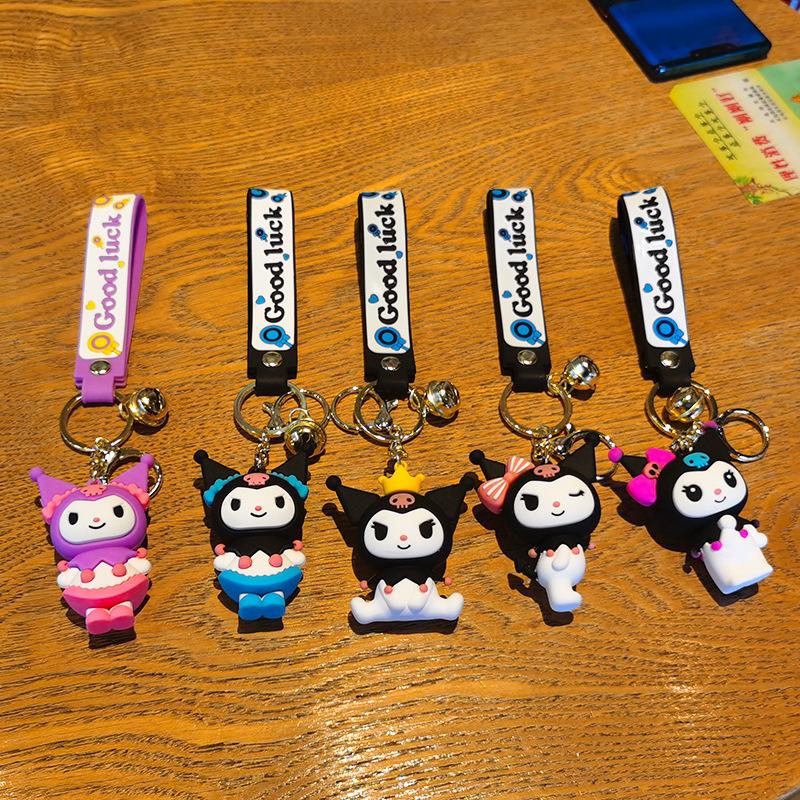 Sanrio Keychain Kuromiya Doll Accessory Car Keychain Couple's Bag Kawaii Cute Personalized Gifts Y2k Fashion Toys Anime Cartoon