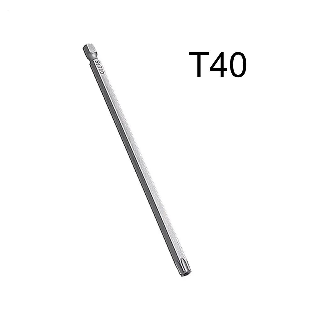 T6-T40 Magnetic Torx Screwdriver Bits Set Electric Screwdriver Head T6 T8 T9 T10 T15 T20 T25 T27 T30 T35 T40 75 100 150mm Length