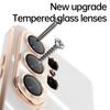 Applicable to Samsung S11Ultra solid color fulcrum magnetic suction bracket Apple 11 anti-drop 1D electroplating 11 high-end mobile phone case