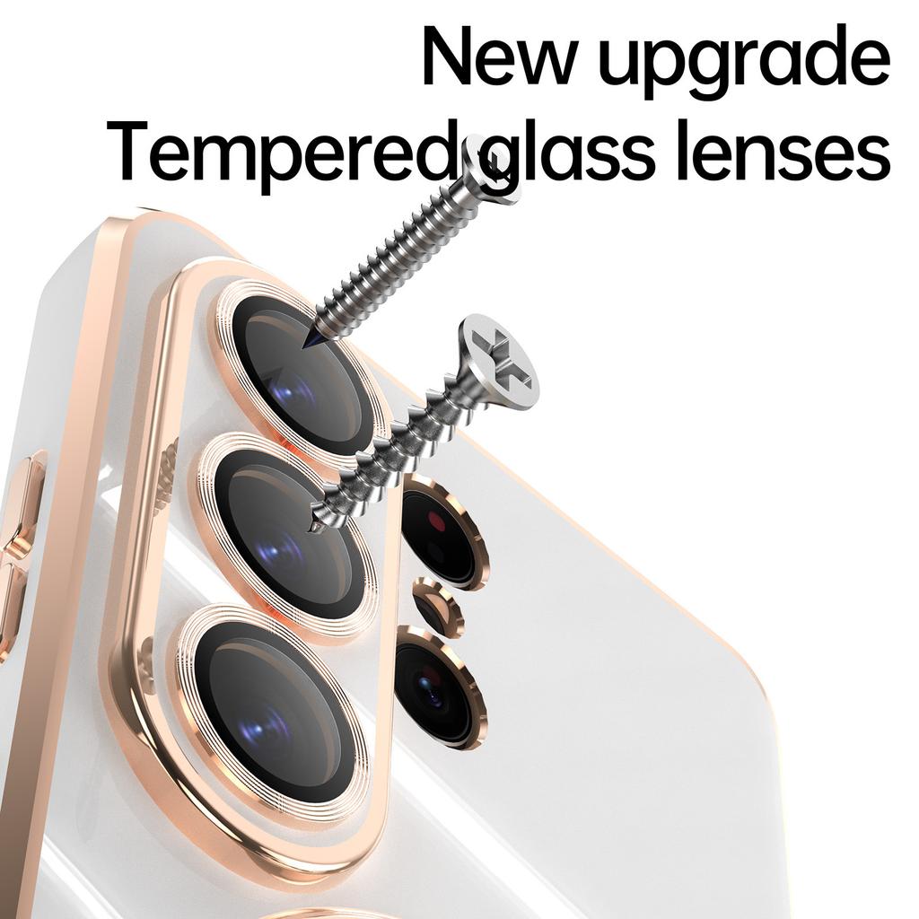 Applicable to Samsung S11Ultra solid color fulcrum magnetic suction bracket Apple 11 anti-drop 1D electroplating 11 high-end mobile phone case