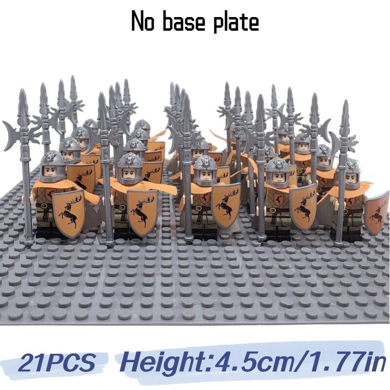 

Премиальный АБС-пластик Игра престолов Солдат Строительные блоки Деликатные детали 21 шт.