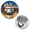 Discos  Mirrored Ice Bucket Beverage Tub for Parities, Campings, Outdoor
