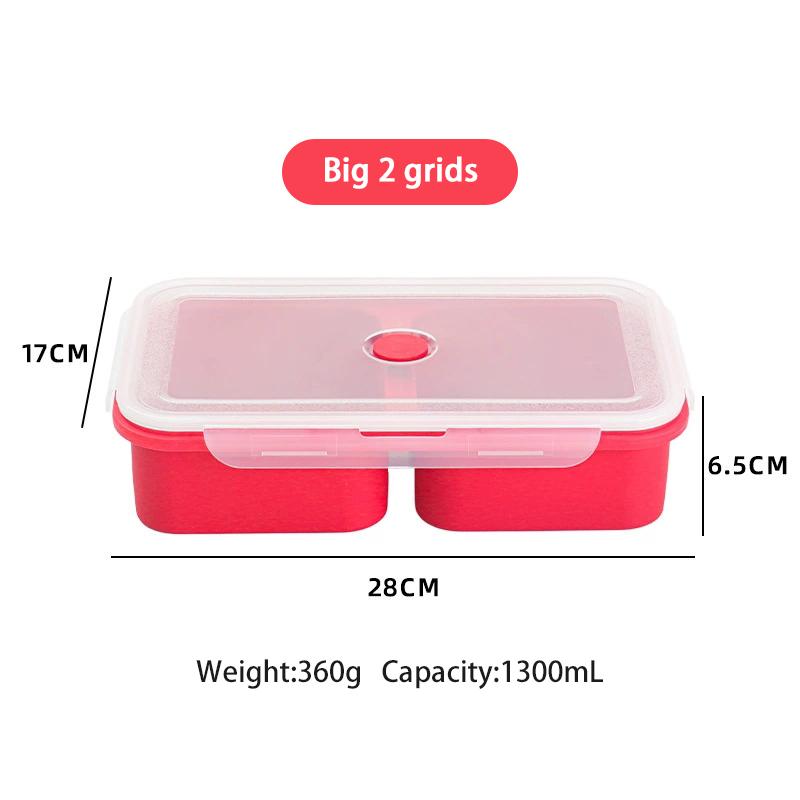 Multi Grid Soup Jelly Box Fruit Food Crisper Retain Freshness Silicone Rubber Complementary Food Freeze Storage Microwave Oven