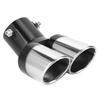 63mm   2.5in Stainless Steel Car Dual Exhaust Tip Tail Pipe Car Accessory