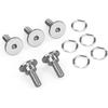 NICECNC Front Brake Rotor Disc Hardware Bolts Kit Titanium Alloy Compatible with Harley Sportster S RH1250S 2021-24, Pan America 1250 RA1250