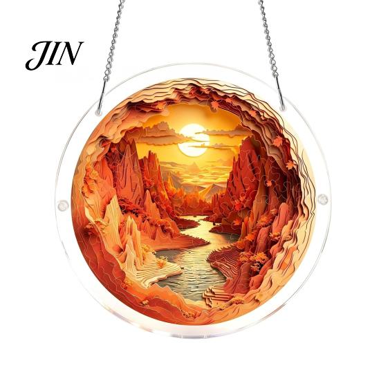 Acryl Puzzle Anhänger Sonnensammler, Bunter Fensterbehang, 19 cm Sonnensammler Wochenendprojekt Dekoration Schmuckstück, Ideal zum Verschenken Und