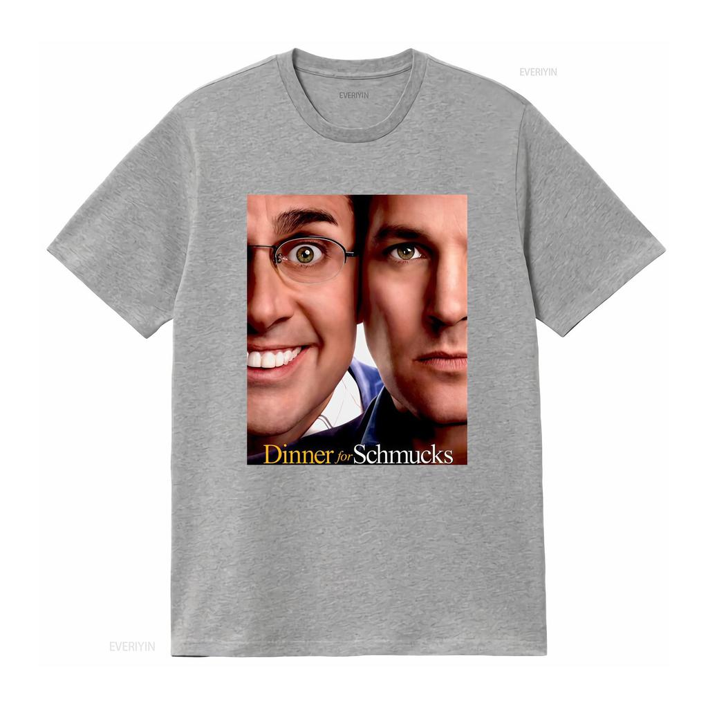 Funny Classic Comedy Dinner for Schmucks Character Print Casual T Shirt vintage Washed Top For Everyday Wear Stylish fashion