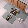 Baby Metal Flannel Kitchen Floor Mat Non-Slip Soft Absorbent Standing Mat with Waterproof Rubber Backing Floor Pad for Kitchen Sink Stove Area