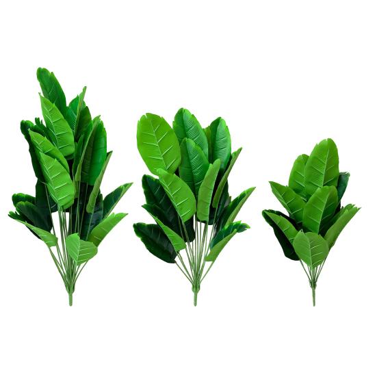 Faux Plantain Plant Artificial Banana Leaf Tree Realistic Fake Greenery