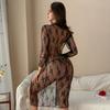 European & American Sexy See-through Mesh Lingerie Robe for Women
