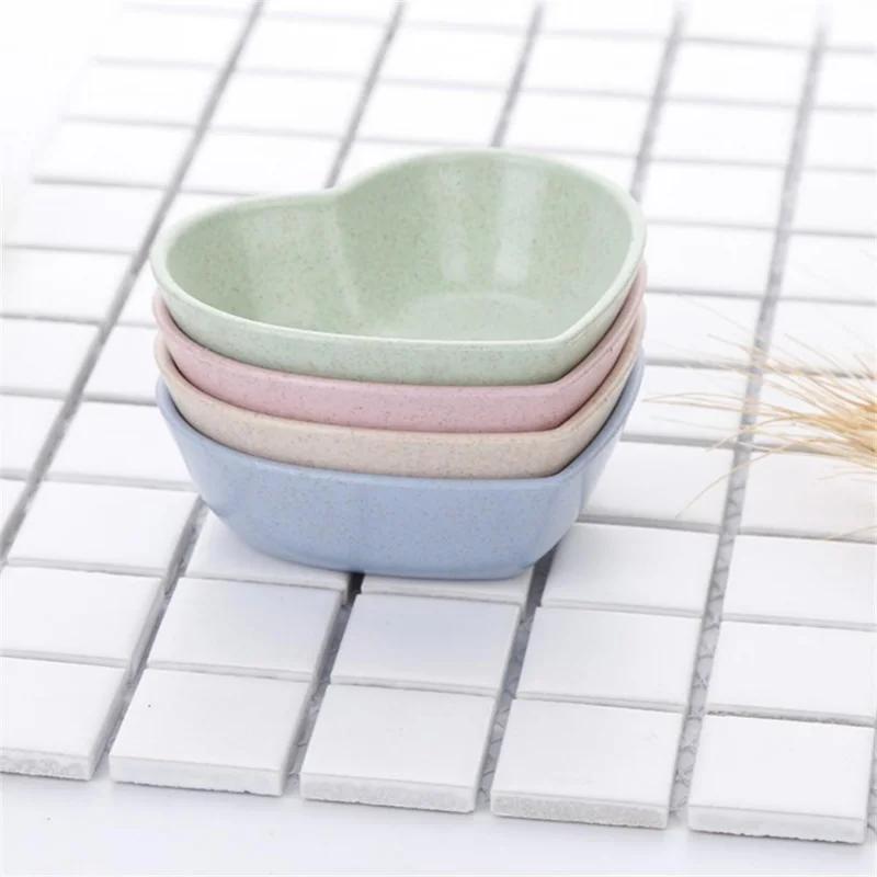 Tableware Bowl Heart Shape Lightweight Seasoning Bowl Food Sauce Dish Appetizer Plates For Kitchen Tools Kitchen Accessories