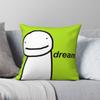 Dream SMP Square Pillowcase Polyester Linen Velvet Creative Zip Decorative Sofa Cushion Cover 45x45
