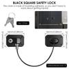 4/8 PCS Cabinet Lock Proof Refrigerator Lock with Key Self Adhesive Fridge Lock Combo Child Freezer Door Lock for Baby Safety