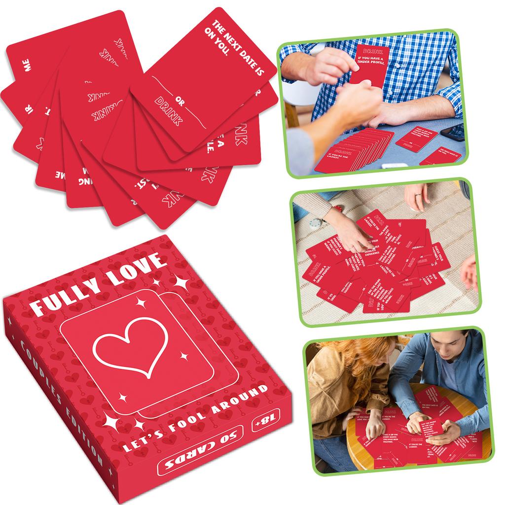 50 Fun Couple Cards Dating Warm-Up Pull-In Distance Must-Have Cards
