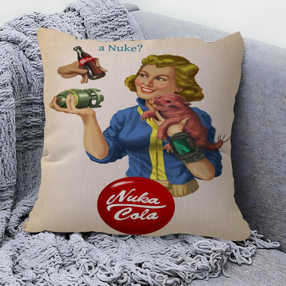 Fallout 3 4 Game Office Cushion Pillowcase Car Cushion Cover45X45CM Lumbar Pillowcase Sofa Pillowcover