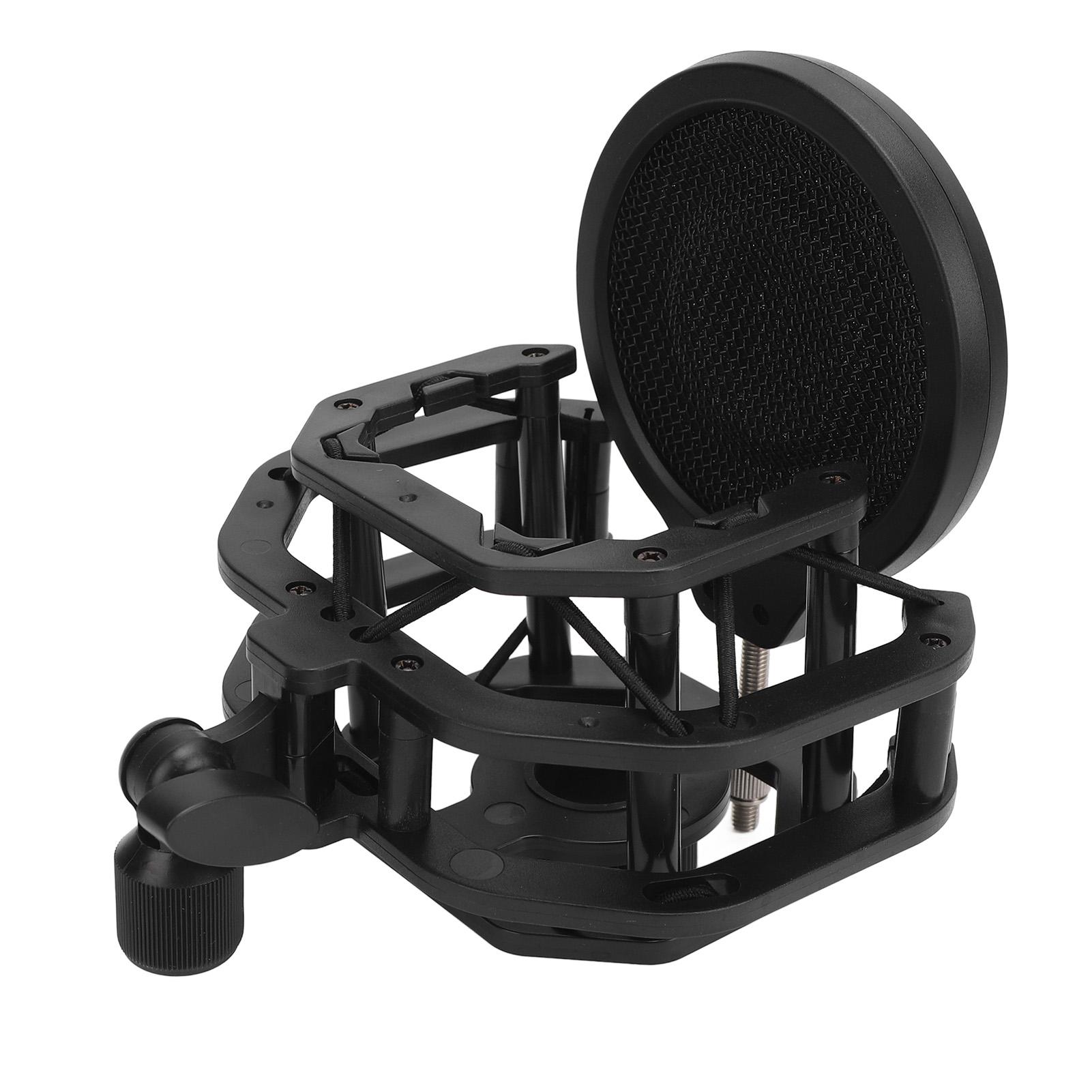 

Microphone Shock Mount Filter Adjustable Professional Recording Mic Holder Clip Pack for Neumann U87 Dia 24MM