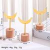 Metal Iron Earring Display Stand Wooden Base Earring Rack Earring Display Holder  Dangle Earrings