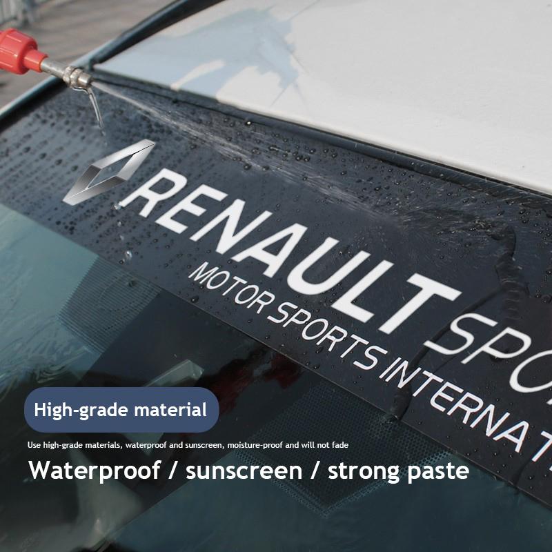 Car Styling Front Windshield Decal Car Exterior Modification Stickers For Renault Clio Sandero Captur Megane R5 4 E-tech Scenic d111