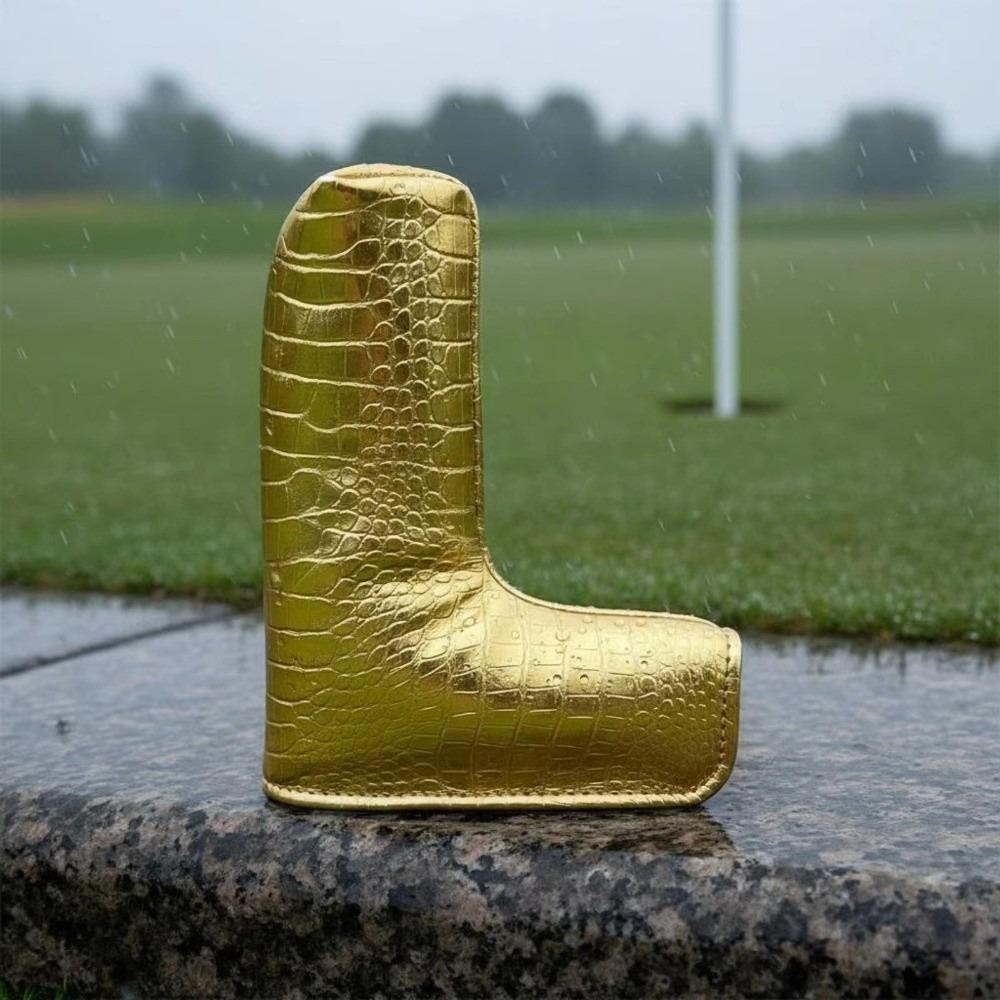 Thickened Padding Golf Putter Headcover PU Leather Putter Head Cover Golf Club Storage