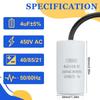 450V CBB60 Capacitor 50/60Hz Water Pump Capacitor Durable Start Capacitor