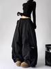 Pantaloni larghi plissettati stile coreano da donna per street dance per primavera/estate