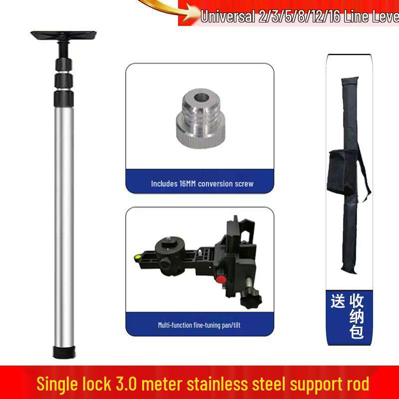Stainless Steel Adjustable Lift Support Rod with Infrared and Telescopic Pan Head