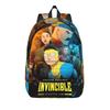 Mochila de Moda Invincibles para Cómic, Deportiva, Estudiante, Senderismo, Viaje, Mochila de Día para Hombres, Mujeres, Bolso de Hombro para Portátil