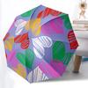 1pc Heart Print Umbrella Portable Home Essential Umbrella Folding Umbrella Durable Iron Frame Yy251128035