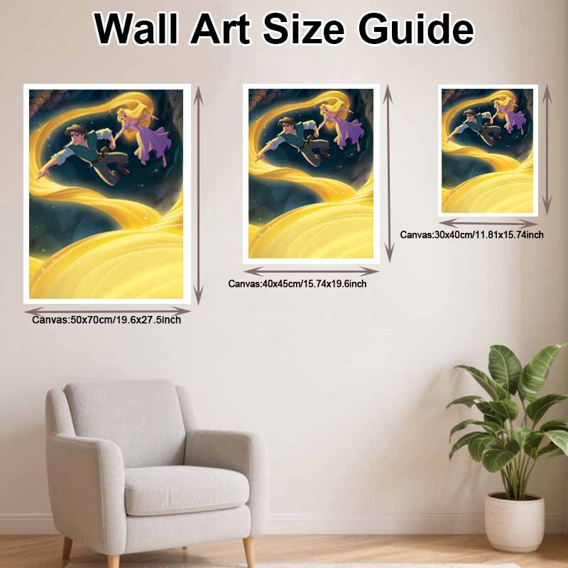 Disney Diamond Painting 5D DIY Tangled Rapunzel Flynn Rider Diamond Painting Art Diamond Painting Kits Adult/Beginner Gift Idea Home Decor