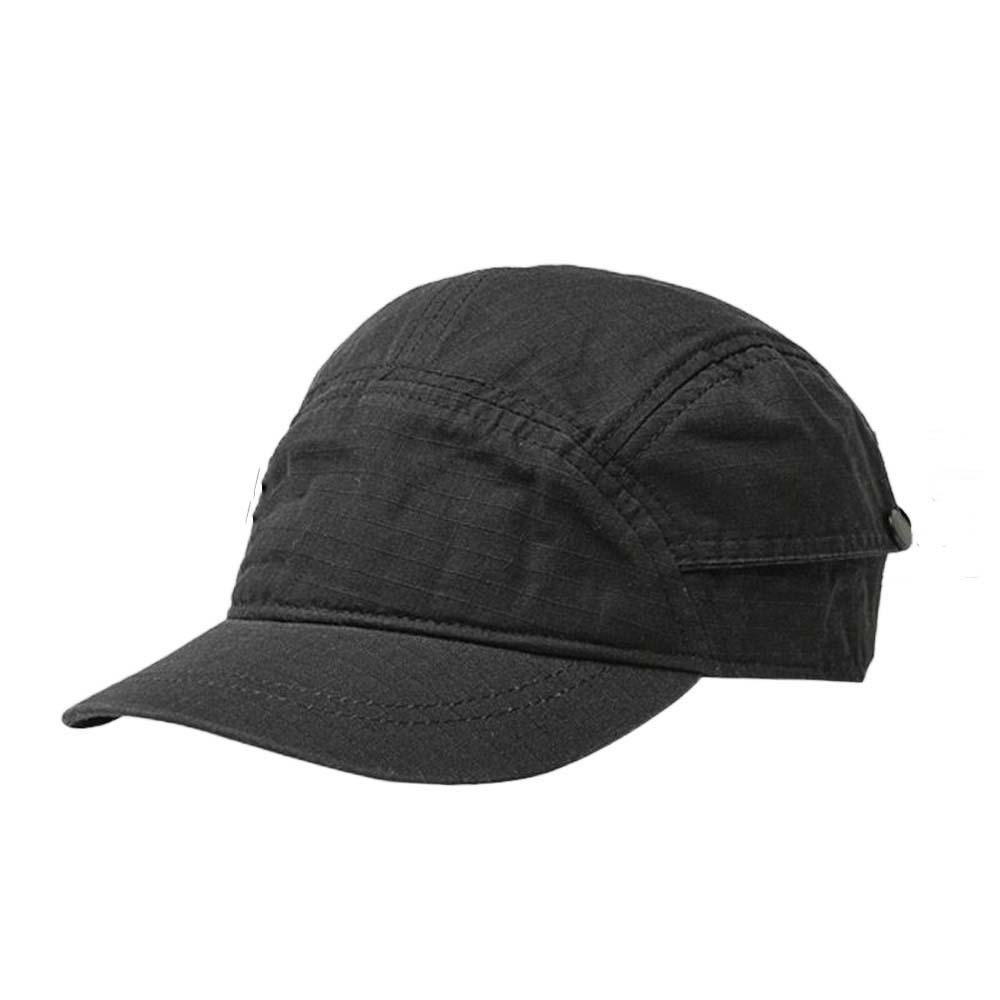 

Washed Short Brimmed Baseball Cap Quick Drying Men Sunshade Hat Workwear Peaked Cap Outdoor чёрный