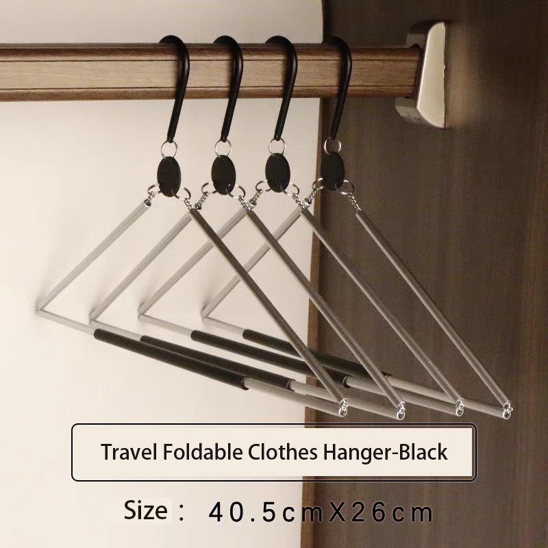

1 шт. Складные вешалки из алюминиевого сплава, собранная стойка для сушки одежды для путешествий на открытом воздухе, портативные волшебные стеллажи для хранения вещей для кемпинга в отеле 1PCS чёрный