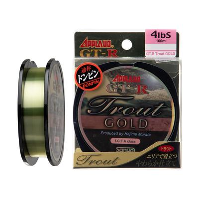 Sanyo Nylon Nylonový vlasec, Schválený GT-R Trout Gold, 100m, 0.85, 4lb, Šampanské zlato