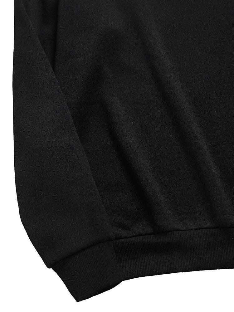 2025 Women's Fleece-Lined Slogan Sweatshirt, Solid Color, Round Neck