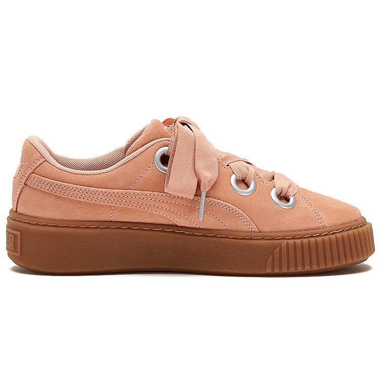 Puma Platform Kiss Suede 'Red' Women's 366461-03