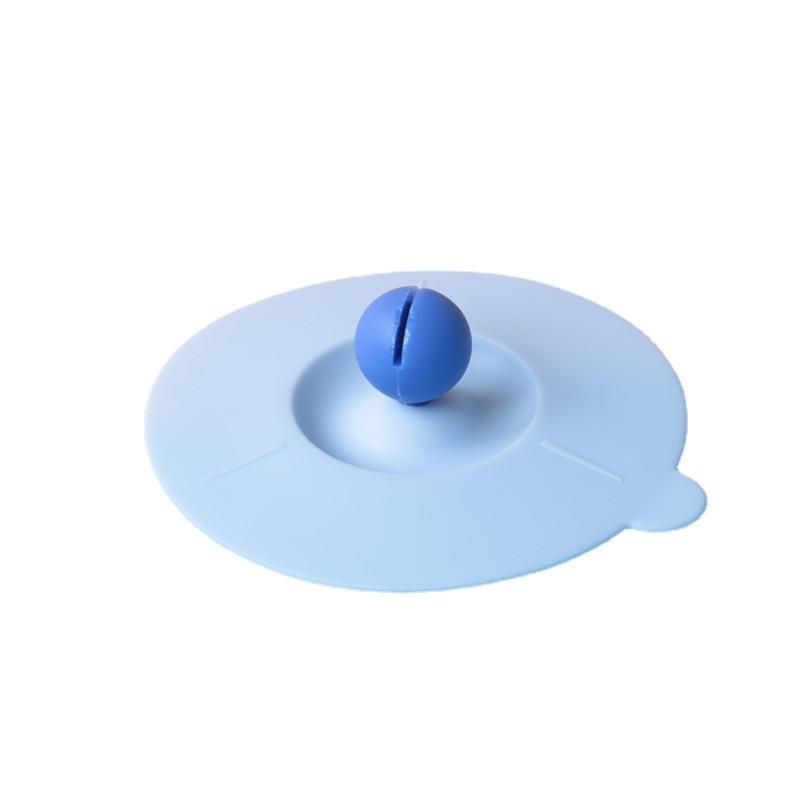 Three-point Division, Multi-functional Silicone Cup Lid, Heat-resistant Mug Dust Cover, Soft Cover, Spherical Center, Suitable for Both Men and Women