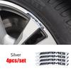 4Pcs Car Wheel Badge Sticker Emblem Decoration for  Mercedes Benz W124 W205 W211 W203 W204 W168 CLA CLK CLS GLA GLC C180