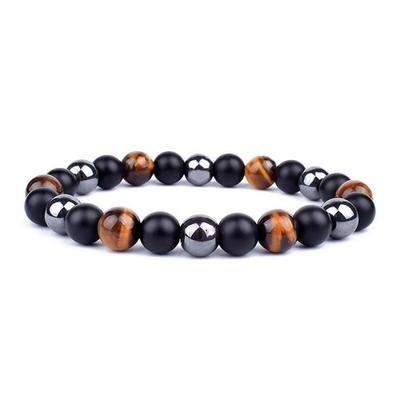 Bracelet - HEMATITE - 13-6mm - Équilibre Énergétique - Obsidienne - Mixte