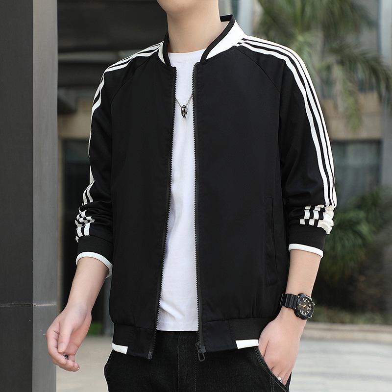 Jacket Men 'S Baseball Collar Fashion Sports Top Men 'S Large Size Casual Stand Collar Men 'S Jacket