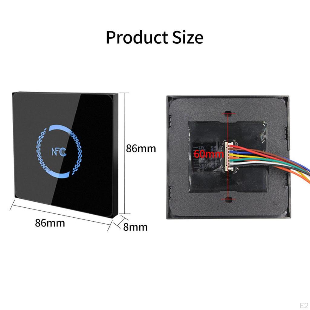 Card Access Reader for Door Control Security Entry IP65 Waterproof Sturdy Attachment Replace