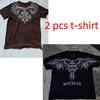 T-shirt da uomo estiva Affliction Vintage Oversize Y2K Streetwear Gotico da uomo e donna Retro Rock T-shirt da uomo Top