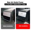 Rear Air Outlet Frame for Tesla Model 3+/Model Y Juniper 2025 Rear Screen Cover Back Air Vent Trim Protective Cover Accessories