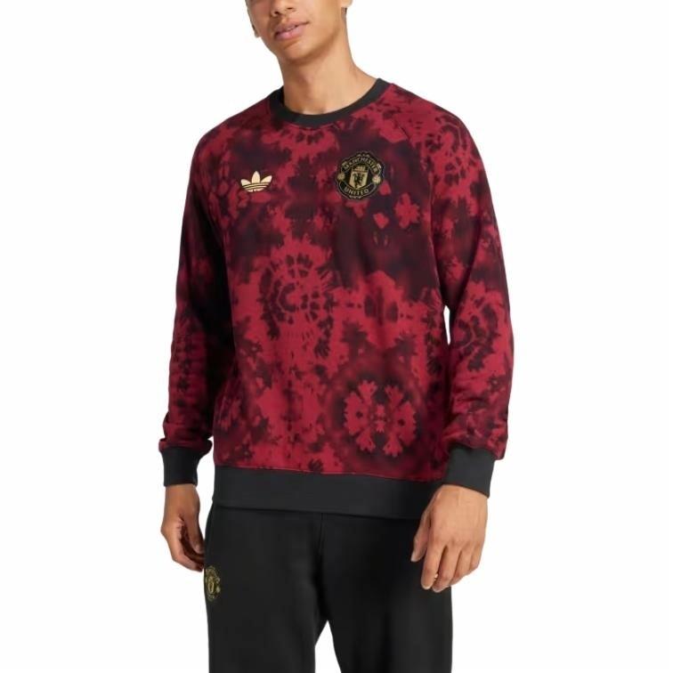 adidas Fashion Versatile Pullover Soccer Long-Sleeve Sweatshirt Men’s Patterned