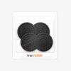 Kwmobile Isolation Foot Pads Vibration Damping Record Player Turntable Vibration Damping Mat Silicone Insulators of - - (Set 4)