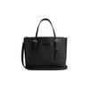 Mollie Logo Detachable Shoulder Strap Tote Bag Shopping Bag Crossbody Bag Cowhide Leather Handbag 25 Women Tote Black CV966-SVBK
