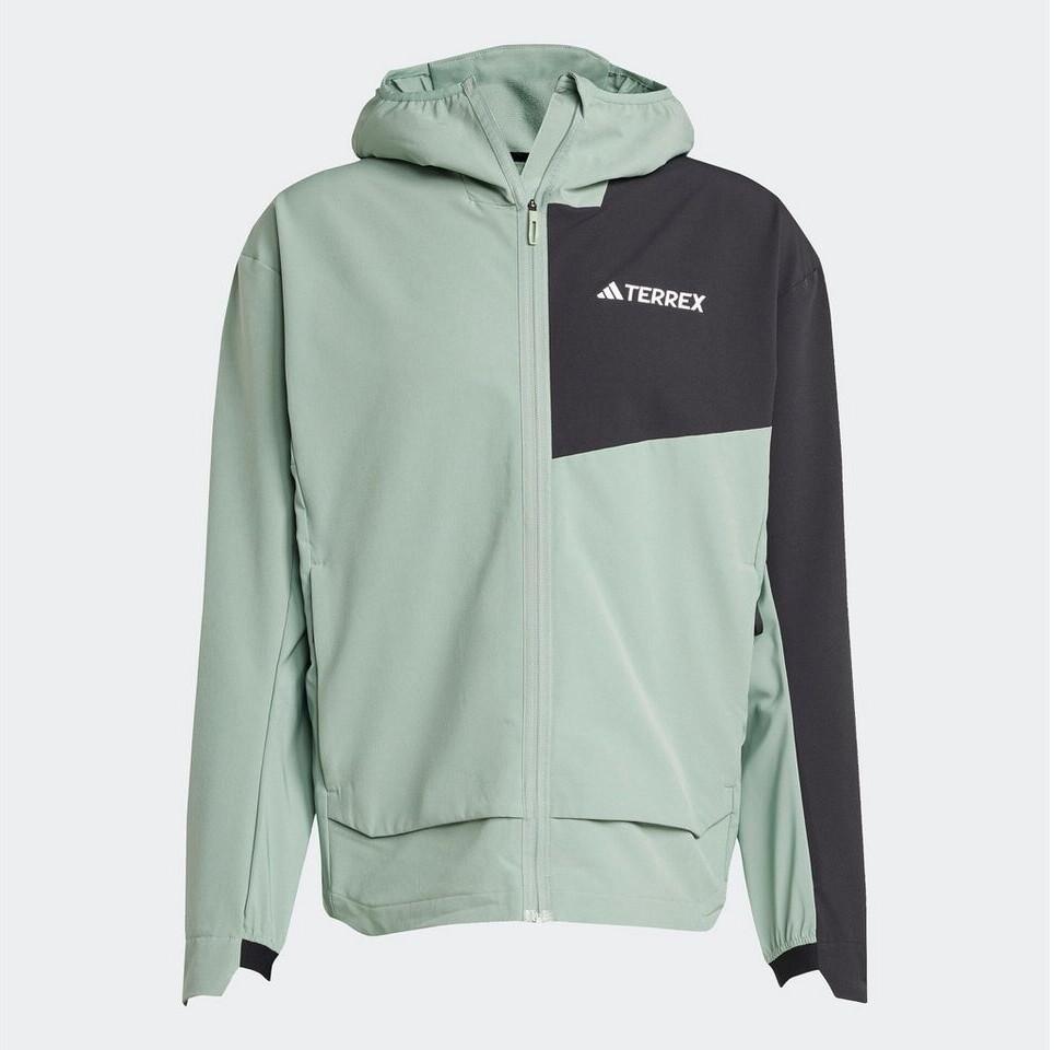Куртка Adidas Terrex Softshell зелено-черная